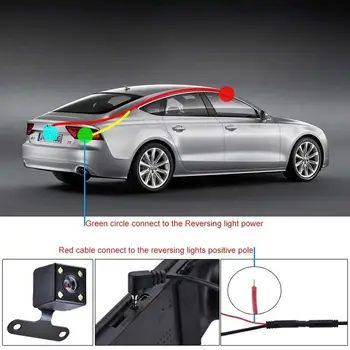 5 PIN HD Auto tahavaate Kaamera Heleda 170 Kraadise lainurk LED Night Vision Rearview Kaamera, Auto Parkimine Tagurpidi Kaamera