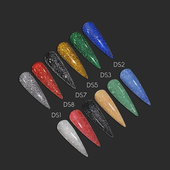FRANCHESKA Nail Art Glitter Flash Küünte Geel poola UV LED Lamp Glitter Maniküür Komplekt Nail Art Nail Base Top Coat Geel TSLM1