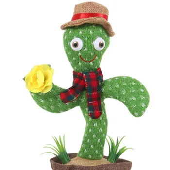 Uue Tantsu Cactus Pehmed Nukud Elektrilised Loksutades Peas Laule Laulma, Palus Mänguasjad Cartoon Taimed, Kaktus -, Plüüš-Nukk Mänguasjad, Lapsed Kingitusi