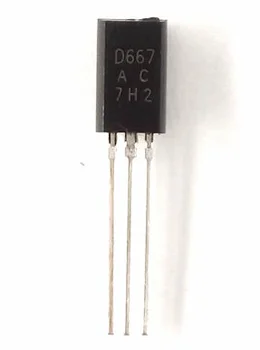 100tk/palju 2SD667 D667 ET-92L TO92 Plastikust-Kapseldada Transistorid Laos