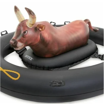 Intex Inflatabull Bull-Ratsutamine Täispuhutav Kauboi Bassein Lake Lõbus Float