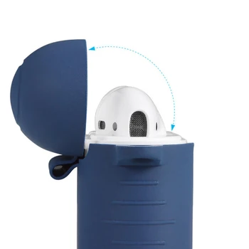 Airpods Bluetooth Peakomplekt, Silikoon Kate Kõrvaklapid Anti-sügisel Ladustamine, katmine Kast Tahke ColorE-4-C