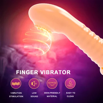 Sõrme Vibraator G-spot Kliitorit Stimuleerida Orgasm Massaaž Naine Masturbator Homo-Erootiline Sõrme Varruka Sugu Mänguasjad, Naiste