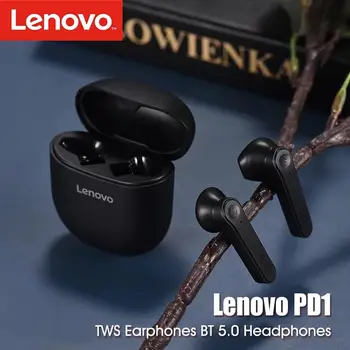 Lenovo PD1 Kõrvaklapid TWS Traadita Bluetooth-5.0 Kõrvaklappide Touch Control in-Ear Headset Stereo, Bass Muusika Earbuds koos Mic