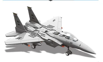 Sõjalennukid Building Block Set Kaasaegne Võitleja Sõda Lennuk mudel tellised Mänguasi Lastele