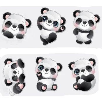 Panda Läbipaistev Selge Muster Templid DIY Scrapbooking/Kaardi Tegemine/Kids Jõulud Lõbus Dekoratsioon