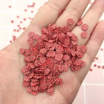 100g Korea 3D Viilutatud Liha Viiludeks Polümeer Sooja Pehme Savi Sprinkles jaoks Käsitöö DIY Teha Nail Art Kaunistused Telefon Deco:5mm