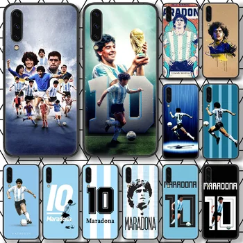 Diego Armando Maradona Telefon case For Samsung Galaxy 3 5 7 8 10 20 20E 21S 30 30S 40 50 51 70 71 must raku pehme kaas tagasi
