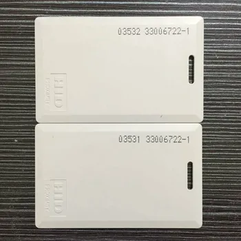 Ülekirjutatavaid RFID Lähedus HID Paks Puhas Valge Kaart 125khz 26 Bit H10301 Formaadis PROX II 1326 LMSMV Clamshell Kaart