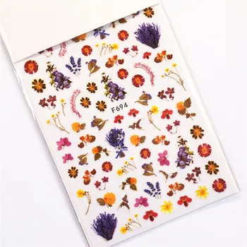 1tk 3D Abstraktne Küünte Kleebis Naistel Liugurid Küünte Lilled Maple Leaf Lavendel Adheisve Kleebis Küünte Kaunistamiseks