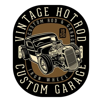 VINTAGE Hot Rod 1950 Vintage Lihaste Auto Retro PVC Kleebis Auto Decal