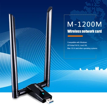 Desktop Dual band Wireless Wifi Adapter, USB 3.0 WiFi-Vastuvõtja Dongle 1200M RTL8812AU 2.4 5.8 GHz Dual Band Võrgu Kaart