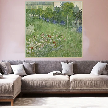 Citon Van Gogh《Daubignys Aed》Lõuend Kunsti õlimaal Kuulsa Kunstniku Plakat Pilt Seina Decor Kodus elutoa Kaunistamiseks