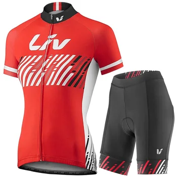Pro team Naised LIV Cycling Set Suvel Naiste MTB Ratas Jalgrattasõit Riided Jalgratta Riided Ropa Ciclismo Jalgrattasõit Jersey Set ，uus 2021