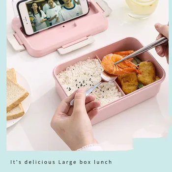 Mikrolaine Lunch Box Nisu Õled Dinnerware Toidu Ladustamise Mahuti Lapsed Lapsed Kooli Asukoht Kaasaskantav Bento Box Lõuna Kott