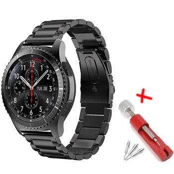 22mm Vaata Bänd Samsung Käik S3 Piir/Klass/Galaxy wacth 46 mm amazfit piiripunkti metall Roostevabast Terasest käevõru smart watchband