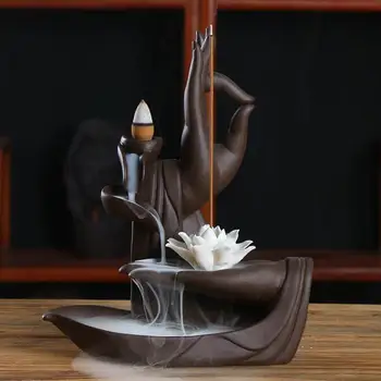 Juga Viiruk Omanik Zen Incensario Flor De Lotus Tagasivoolu Queimador De Incenso Kodu Zen Decor Viiruk Põleti Baasi Suitsutusastia