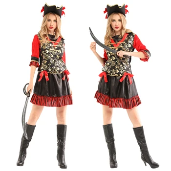 Täiskasvanud emane piraat ninja kostüüm (ülikond) cosplay kostüüm piraat kleit kerge täiskasvanud naine sobiks tüdrukud