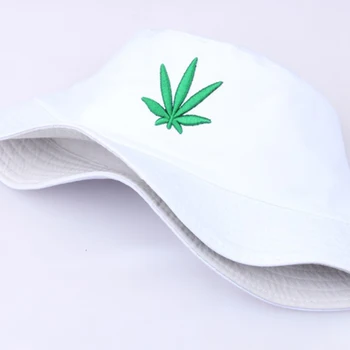 Maple Leaf Kopp Müts Kanepi lehed puuvillased tikandid Suvel Basseini müts Panama Korter Mütsid Mood juhuslik väljas Kalapüük Kübarad 3 Värvid