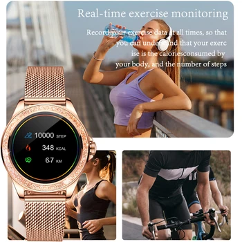 LIGE 2021 Luksus Uus Smart Watch Naiste Südame Löögisageduse, vererõhu Jälgimine Android, IOS Veekindel Mood Daamid Smartwatch