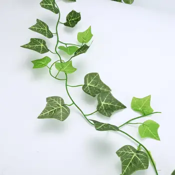 Uus Roheline Kunstlik Leht Viinapuu Luuderohi Taim Plastikust Siidist Riie Boston Ivy Green Leaf Viinapuude Kodu Hotal Teenetemärgi Rohelus Taim