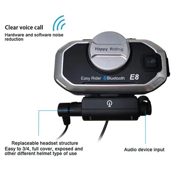 Bluetooth Intercom Mootorratta Kiiver, Kõrvaklapid, Kõrvaklapid BT V5.0 10M Moto Handsfree Stereo Kõrvaklapid Sisetelefoni MP3 Kõlar