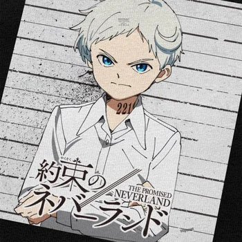 Uudne Meeste Norman Lubatud Neverland Särk Anime T-särk, Lühikesed Varrukad Puuvill Tshirt Klassikaline Jaapani Manga Tees Top Riided