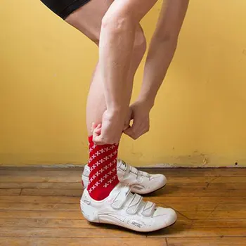 Õnnelik Sport Sokid Suured Pikad Sokid Meeste Keskel Toru Sokid Kammitud Puuvillast Jalgrattasõit Sokid Anti Slip Sokid Töötab Bike Sokk