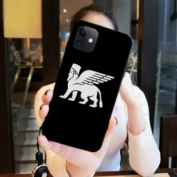 Lamassu Assüüria Tiivuline Lõvi Äsja Saabunud Must mobiiltelefoni puhul iPhone 11 pro XS MAX 8 7 6 6S Pluss X 5S SE 2020 XR juhul