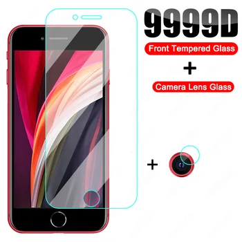 9999D Kaamera Objektiiv Karastatud Klaas iPhone 8 7 6 6S Pluss Klaas Ekraani Kaitsekile iPhone 8 7 6 SE 2020 Klaas kaitsekile Juhul