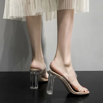 Seksikas varbavahed Korter Platvorm Pehme Suve Jalatsid Naiste kingad, Sussid slaidid 2020 Naiste Sandaalid