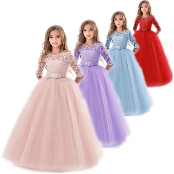 2021 Uue Brändi Lille Tüdrukute Kleit Teismeline Printsess Pulmapidu Lapsed Kleidid Tüdrukute Laste Rõivad 10 11 12 13 14 aastat
