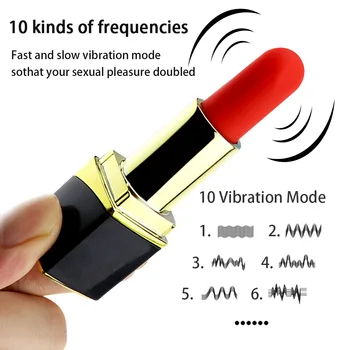 Kaasaskantav 10 Kiirused Mini Huulepulk Vibraator USB Laadida Kliitori Stimulaator Massaaž Orgasmi Tupe Köniinsä Sugu Mänguasjad, Naiste