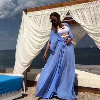 2021 Brasiilia Suvel Naiste Sexy Beach Kleit Tuunika Pits Silma Bikiinid Cover-up Sidemega Supelrõivad Mujer Sundress Beach Cover-up