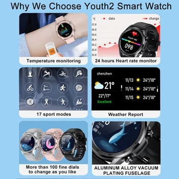 Termomeeter Smart Watch Südame Löögisageduse Fitness Tracker Sõnum Push Smartwatch jaoks Xiaomi Veekindel Nutikas Käevõru Bänd