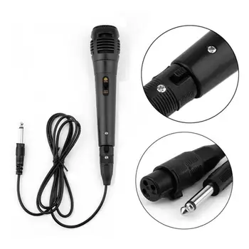1TK Mikrofon Kõlar Vokaal Mikrofon Karaoke Koos Sisse/Välja Lüliti Sisaldab 14.8 jalga XLR 1/4