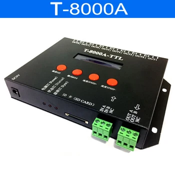 LED 2048 Pikslit T-8000A SD CardAPA102 Multi-Funktsiooni Täielik Värvi Sünkroonida Töötleja SK6812 WS2812B WS2811 SK9822