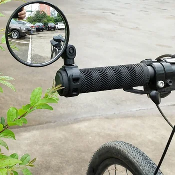 1tk 360 Kraadi Pöörata, Bike Rearview Mirror Jalgratta Tagasi tahavaate Lenkstangi Ohutuse Rearview Mirror Ratsutamine, Jalgrattasõit Tarvikud