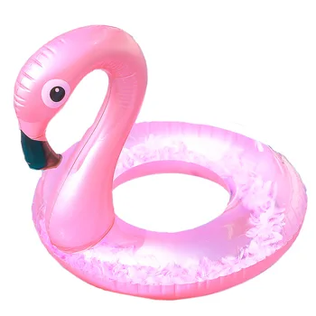 Flamingo Basseini Ujuma Ükssarvik Täispuhutav Ujumine Ringi Flamingo Lapsed Täiskasvanud Värvikas Läikiv Ujuda Ringi Bassein Tube Ringi Bassein Mänguasjad