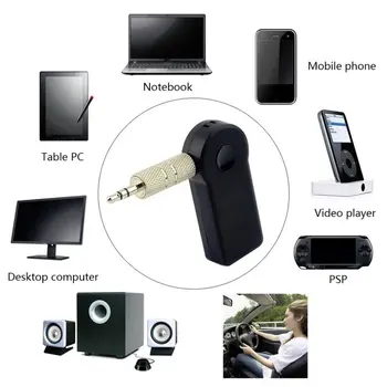 2 in1 Traadita Bluetooth-5.0-Vastuvõtja, Saatja, Adapter, 3,5 mm Pistik Auto Muusika, Audio-Mängija, Aux Kõrvaklappide Vastuvõtja Handsfree
