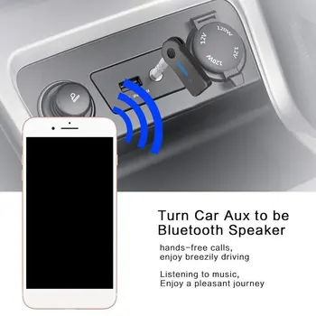 2 in1 Traadita Bluetooth-5.0-Vastuvõtja, Saatja, Adapter, 3,5 mm Pistik Auto Muusika, Audio-Mängija, Aux Kõrvaklappide Vastuvõtja Handsfree