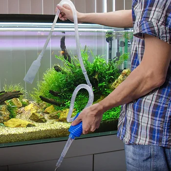 1tk Akvaariumi Vacuum Cleaner Pihuarvutite Mahtuvusega Pump Filter, Otsik Leibkonna Kala Tank Vee Vaheti Õhk Pumba Tarvikud Tööriistad