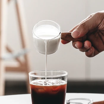 Armas Klaas Piima Kannu Mini Puidust Käepide Kohvi Leib Piim Kannu Loominguline Praad Kaste Kopp Tassi Mett Maitsestamiseks Väikeses Tassis