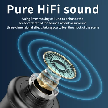 Mini Tws Bluetooth 5.2 Kõrvaklapid Gaming Headset Müra Vähendamise Traadita Earbuds Hifi Sport Kõrvaklapid Mikrofoniga
