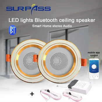 Smart Home Audio Bluetooth Pöörleva Disco Ball DJ Partei Muusika Lambid Lakke Kõlar Juhitava Värvi muuta LED-Kõlarid