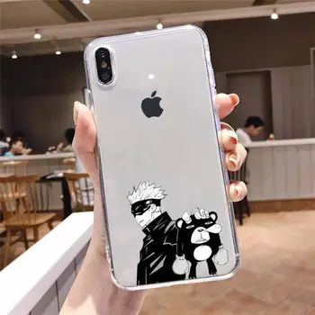 Jujutsu Kaisen Anime Telefoni Juhul Läbipaistvad iPhone 12 11 mini pro 8 XS MAX 7 Pluss X-XR