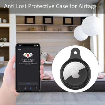 Pehme TPU puhul Apple AirTags Kaitsva Anti-Scratch Kerge Kaas koos Võtme Rõnga jaoks AirTags Finder Tracker Võtmehoidja