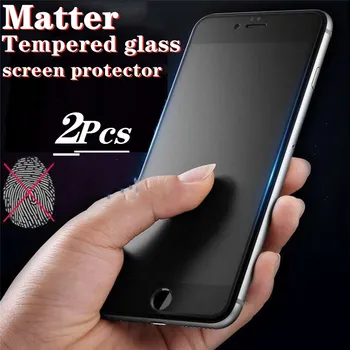2tk AG Matt 9H Karastatud Klaas iPhone 11 12 Mini XS Pro Max 6s 6 7 8 Pluss-XR-X SE Jäätunud Kaitsev Klaas Ekraani Kaitsekile