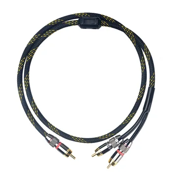 Canare HIFI 0,5 m,1 m,1,5 m,2m,3m,5m RCA Adapter Y Cable Subwoofer Y Kaabel 1x Sadulavöö, et 2x Cinch audio kaabel 1 rca-2 rca kaabel