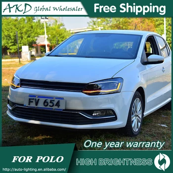 Esituled Auto VW POLO 2010-2018 POLO PÄEVATULED Päeval Töötab Light LED Pea Lamp Bi Xenon Pirn Udutuled Tuning Auto Accessory